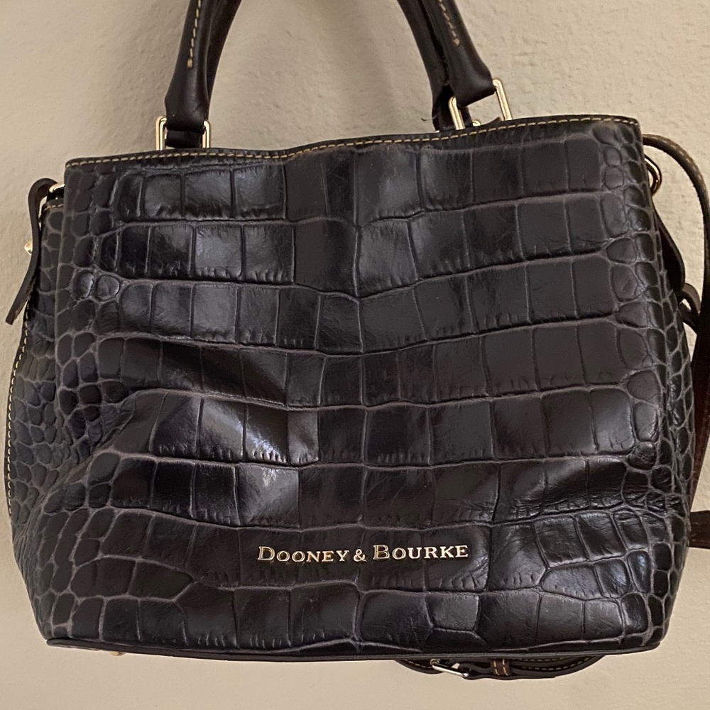 Dooney & Bourke Satchel Croco Leather-Fair - Picture 11 of 13